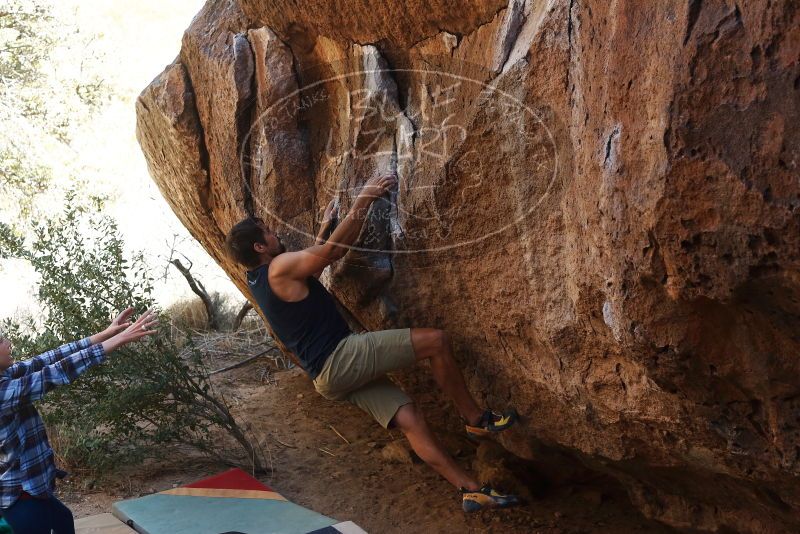 Bouldering in Hueco Tanks on 02/24/2019 with Blue Lizard Climbing and Yoga

Filename: SRM_20190224_1532220.jpg
Aperture: f/4.0
Shutter Speed: 1/640
Body: Canon EOS-1D Mark II
Lens: Canon EF 50mm f/1.8 II