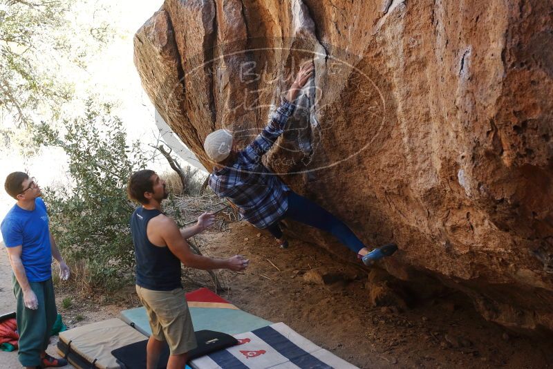 Bouldering in Hueco Tanks on 02/24/2019 with Blue Lizard Climbing and Yoga

Filename: SRM_20190224_1535360.jpg
Aperture: f/4.0
Shutter Speed: 1/500
Body: Canon EOS-1D Mark II
Lens: Canon EF 50mm f/1.8 II