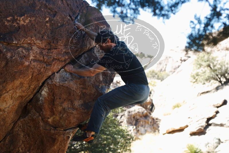 Bouldering in Hueco Tanks on 03/01/2019 with Blue Lizard Climbing and Yoga

Filename: SRM_20190301_1339570.jpg
Aperture: f/3.5
Shutter Speed: 1/320
Body: Canon EOS-1D Mark II
Lens: Canon EF 50mm f/1.8 II
