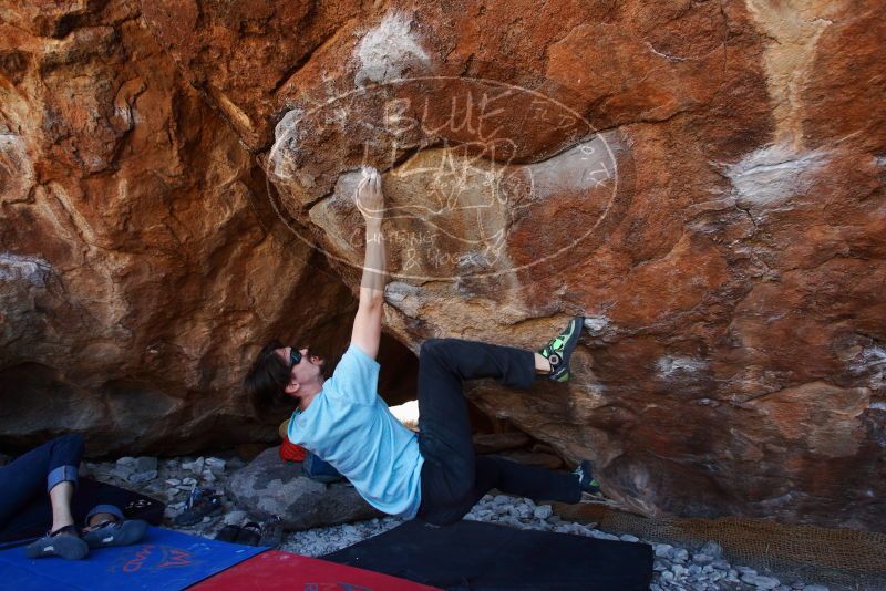 Bouldering in Hueco Tanks on 03/01/2019 with Blue Lizard Climbing and Yoga

Filename: SRM_20190301_1442430.jpg
Aperture: f/5.0
Shutter Speed: 1/200
Body: Canon EOS-1D Mark II
Lens: Canon EF 16-35mm f/2.8 L