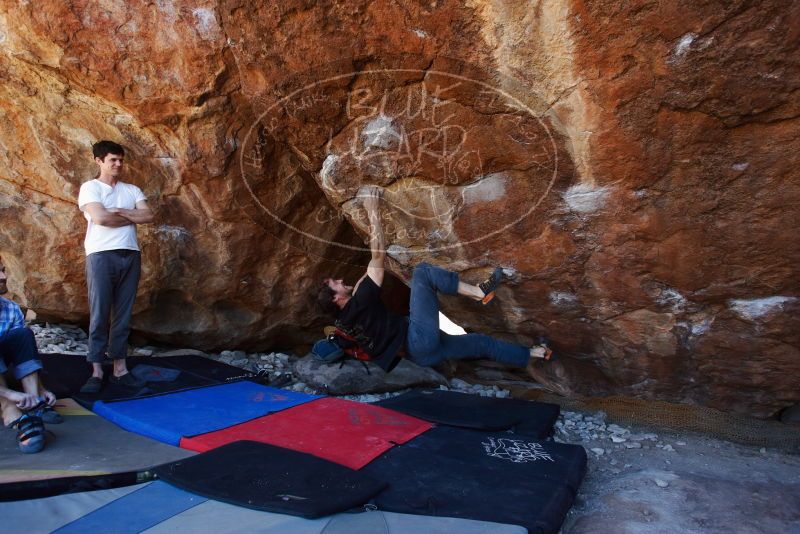 Bouldering in Hueco Tanks on 03/01/2019 with Blue Lizard Climbing and Yoga

Filename: SRM_20190301_1506440.jpg
Aperture: f/5.0
Shutter Speed: 1/250
Body: Canon EOS-1D Mark II
Lens: Canon EF 16-35mm f/2.8 L