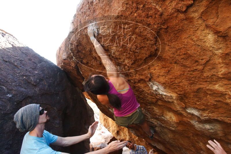 Bouldering in Hueco Tanks on 03/01/2019 with Blue Lizard Climbing and Yoga
Filename: SRM_20190301_1710280.jpg
Aperture: f/5.0
Shutter Speed: 1/320
Body: Canon EOS-1D Mark II
Lens: Canon EF 16-35mm f/2.8 L