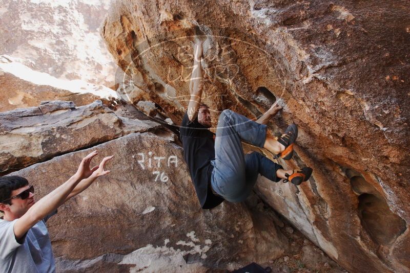 Bouldering in Hueco Tanks on 03/02/2019 with Blue Lizard Climbing and Yoga

Filename: SRM_20190302_1459150.jpg
Aperture: f/5.6
Shutter Speed: 1/250
Body: Canon EOS-1D Mark II
Lens: Canon EF 16-35mm f/2.8 L
