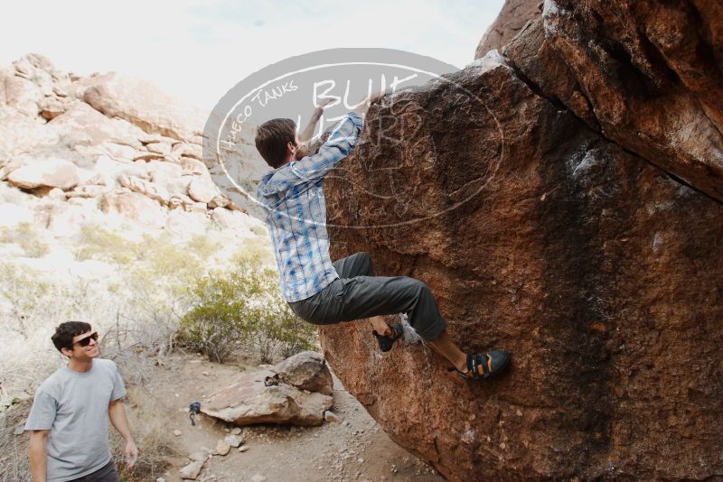 Bouldering in Hueco Tanks on 03/02/2019 with Blue Lizard Climbing and Yoga

Filename: SRM_20190302_1621320.jpg
Aperture: f/5.6
Shutter Speed: 1/250
Body: Canon EOS-1D Mark II
Lens: Canon EF 16-35mm f/2.8 L