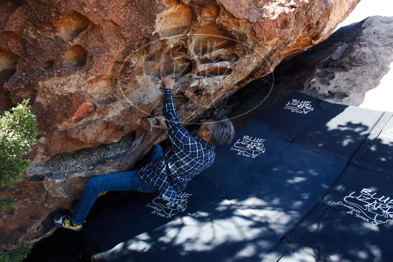 Bouldering in Hueco Tanks on 03/03/2019 with Blue Lizard Climbing and Yoga

Filename: SRM_20190303_1133550.jpg
Aperture: f/5.6
Shutter Speed: 1/250
Body: Canon EOS-1D Mark II
Lens: Canon EF 16-35mm f/2.8 L
