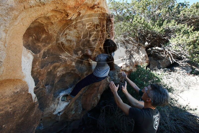 Bouldering in Hueco Tanks on 03/03/2019 with Blue Lizard Climbing and Yoga

Filename: SRM_20190303_1212380.jpg
Aperture: f/10.0
Shutter Speed: 1/250
Body: Canon EOS-1D Mark II
Lens: Canon EF 16-35mm f/2.8 L
