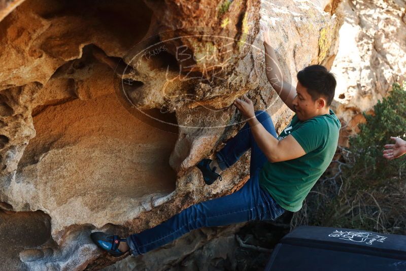 Bouldering in Hueco Tanks on 03/03/2019 with Blue Lizard Climbing and Yoga

Filename: SRM_20190303_1219560.jpg
Aperture: f/5.6
Shutter Speed: 1/400
Body: Canon EOS-1D Mark II
Lens: Canon EF 50mm f/1.8 II
