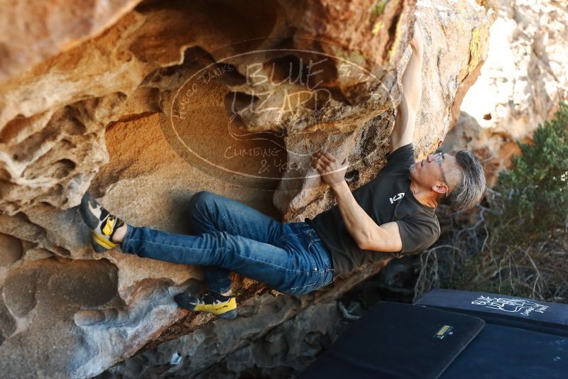 Bouldering in Hueco Tanks on 03/03/2019 with Blue Lizard Climbing and Yoga

Filename: SRM_20190303_1222070.jpg
Aperture: f/3.2
Shutter Speed: 1/640
Body: Canon EOS-1D Mark II
Lens: Canon EF 50mm f/1.8 II