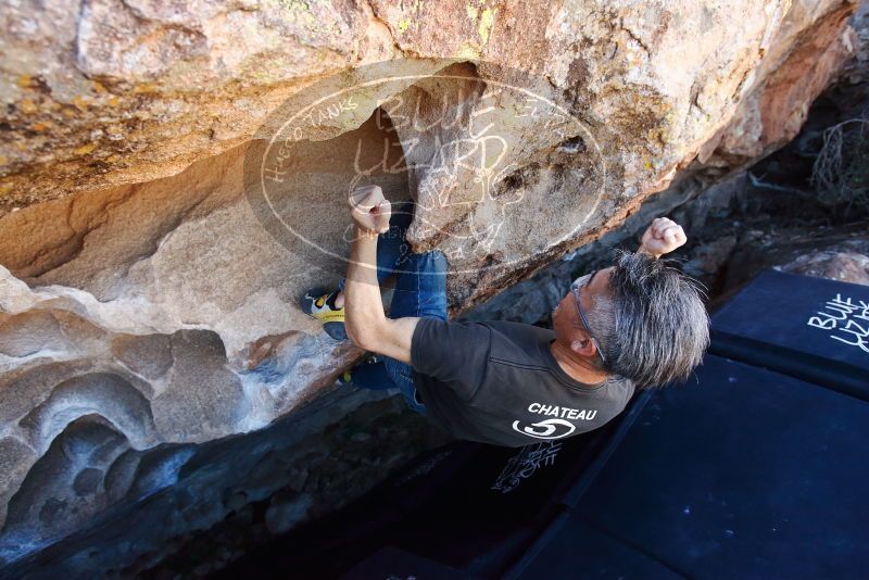 Bouldering in Hueco Tanks on 03/03/2019 with Blue Lizard Climbing and Yoga

Filename: SRM_20190303_1237450.jpg
Aperture: f/5.0
Shutter Speed: 1/500
Body: Canon EOS-1D Mark II
Lens: Canon EF 16-35mm f/2.8 L