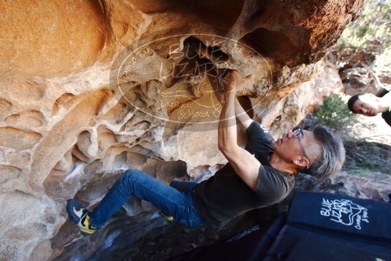 Bouldering in Hueco Tanks on 03/03/2019 with Blue Lizard Climbing and Yoga

Filename: SRM_20190303_1253000.jpg
Aperture: f/5.6
Shutter Speed: 1/320
Body: Canon EOS-1D Mark II
Lens: Canon EF 16-35mm f/2.8 L