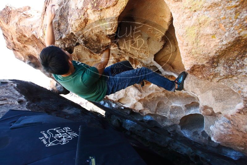 Bouldering in Hueco Tanks on 03/03/2019 with Blue Lizard Climbing and Yoga

Filename: SRM_20190303_1301550.jpg
Aperture: f/5.6
Shutter Speed: 1/250
Body: Canon EOS-1D Mark II
Lens: Canon EF 16-35mm f/2.8 L