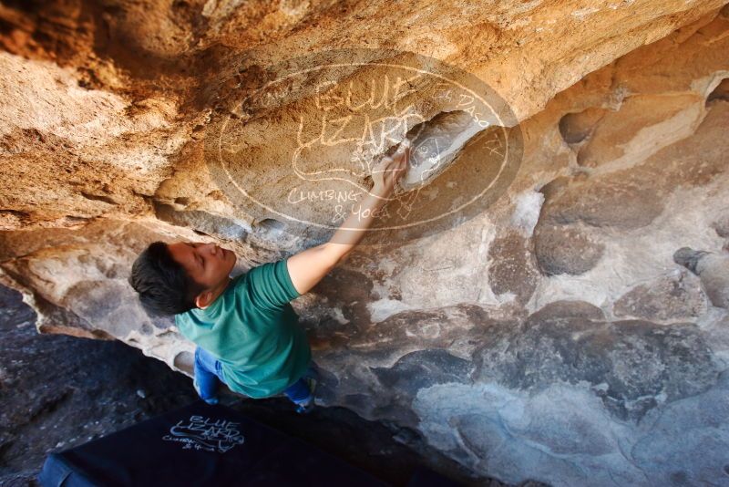 Bouldering in Hueco Tanks on 03/03/2019 with Blue Lizard Climbing and Yoga

Filename: SRM_20190303_1440060.jpg
Aperture: f/5.6
Shutter Speed: 1/250
Body: Canon EOS-1D Mark II
Lens: Canon EF 16-35mm f/2.8 L
