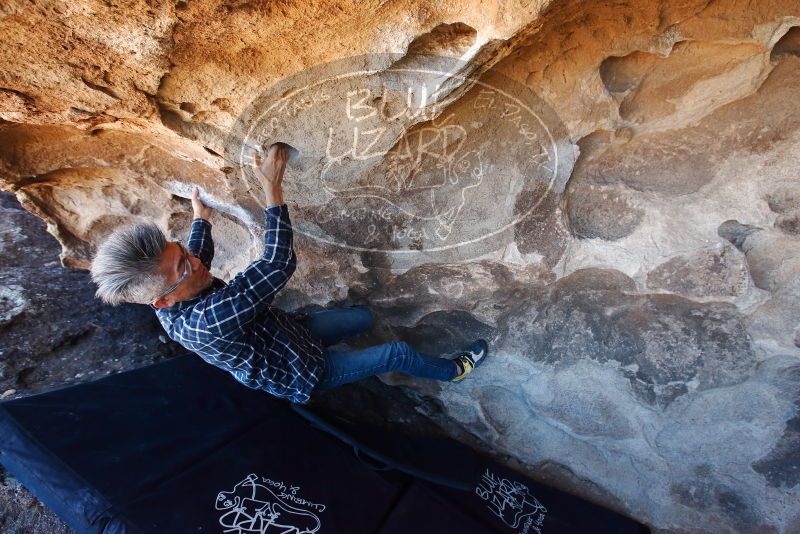 Bouldering in Hueco Tanks on 03/03/2019 with Blue Lizard Climbing and Yoga

Filename: SRM_20190303_1452130.jpg
Aperture: f/5.6
Shutter Speed: 1/200
Body: Canon EOS-1D Mark II
Lens: Canon EF 16-35mm f/2.8 L