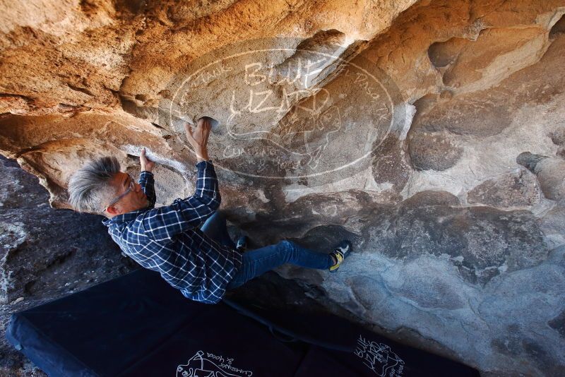 Bouldering in Hueco Tanks on 03/03/2019 with Blue Lizard Climbing and Yoga

Filename: SRM_20190303_1453060.jpg
Aperture: f/5.6
Shutter Speed: 1/250
Body: Canon EOS-1D Mark II
Lens: Canon EF 16-35mm f/2.8 L