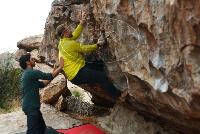 Bouldering in Hueco Tanks on 03/08/2019 with Blue Lizard Climbing and Yoga

Filename: SRM_20190308_1251590.jpg
Aperture: f/2.8
Shutter Speed: 1/800
Body: Canon EOS-1D Mark II
Lens: Canon EF 50mm f/1.8 II