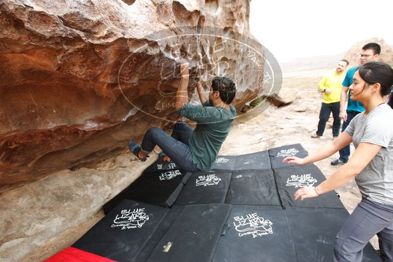 Bouldering in Hueco Tanks on 03/08/2019 with Blue Lizard Climbing and Yoga

Filename: SRM_20190308_1310370.jpg
Aperture: f/5.0
Shutter Speed: 1/250
Body: Canon EOS-1D Mark II
Lens: Canon EF 16-35mm f/2.8 L