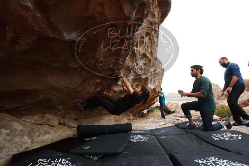Bouldering in Hueco Tanks on 03/08/2019 with Blue Lizard Climbing and Yoga

Filename: SRM_20190308_1331300.jpg
Aperture: f/5.6
Shutter Speed: 1/500
Body: Canon EOS-1D Mark II
Lens: Canon EF 16-35mm f/2.8 L