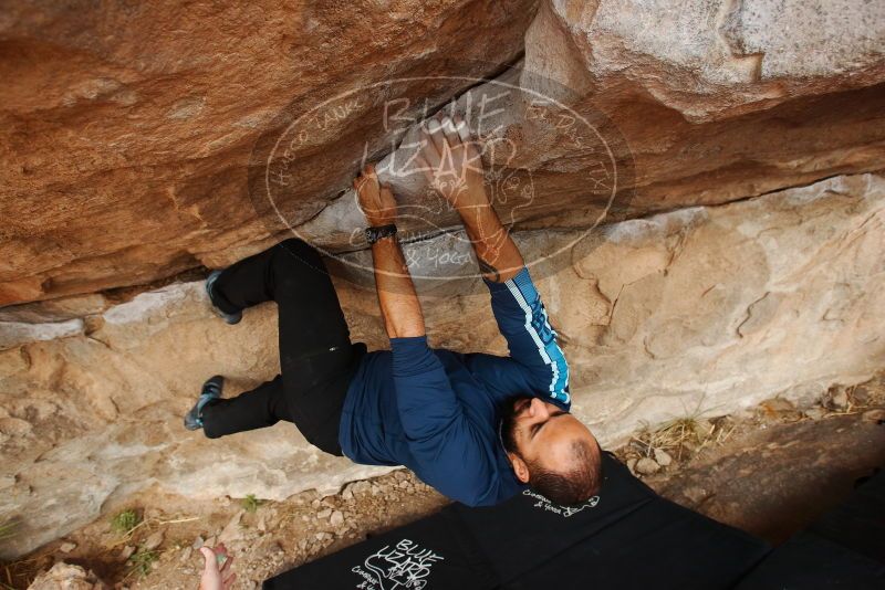 Bouldering in Hueco Tanks on 03/08/2019 with Blue Lizard Climbing and Yoga

Filename: SRM_20190308_1428230.jpg
Aperture: f/5.6
Shutter Speed: 1/200
Body: Canon EOS-1D Mark II
Lens: Canon EF 16-35mm f/2.8 L