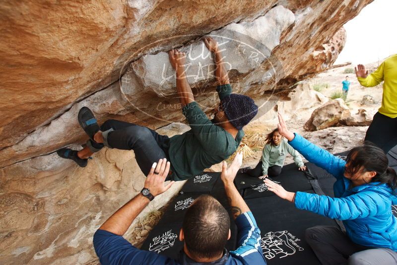Bouldering in Hueco Tanks on 03/08/2019 with Blue Lizard Climbing and Yoga

Filename: SRM_20190308_1452280.jpg
Aperture: f/5.0
Shutter Speed: 1/200
Body: Canon EOS-1D Mark II
Lens: Canon EF 16-35mm f/2.8 L