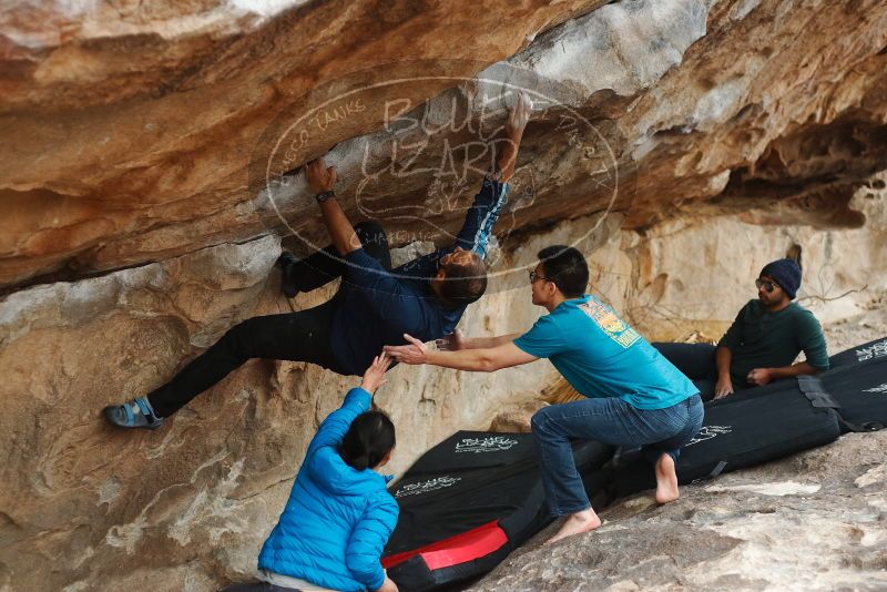 Bouldering in Hueco Tanks on 03/08/2019 with Blue Lizard Climbing and Yoga

Filename: SRM_20190308_1510060.jpg
Aperture: f/2.8
Shutter Speed: 1/400
Body: Canon EOS-1D Mark II
Lens: Canon EF 50mm f/1.8 II