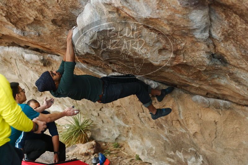 Bouldering in Hueco Tanks on 03/08/2019 with Blue Lizard Climbing and Yoga

Filename: SRM_20190308_1511410.jpg
Aperture: f/2.8
Shutter Speed: 1/320
Body: Canon EOS-1D Mark II
Lens: Canon EF 50mm f/1.8 II