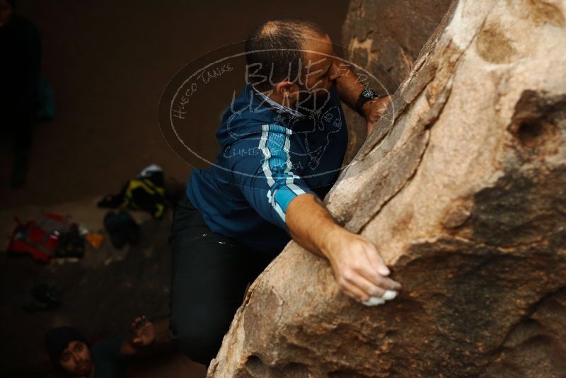 Bouldering in Hueco Tanks on 03/08/2019 with Blue Lizard Climbing and Yoga

Filename: SRM_20190308_1635330.jpg
Aperture: f/2.8
Shutter Speed: 1/500
Body: Canon EOS-1D Mark II
Lens: Canon EF 50mm f/1.8 II