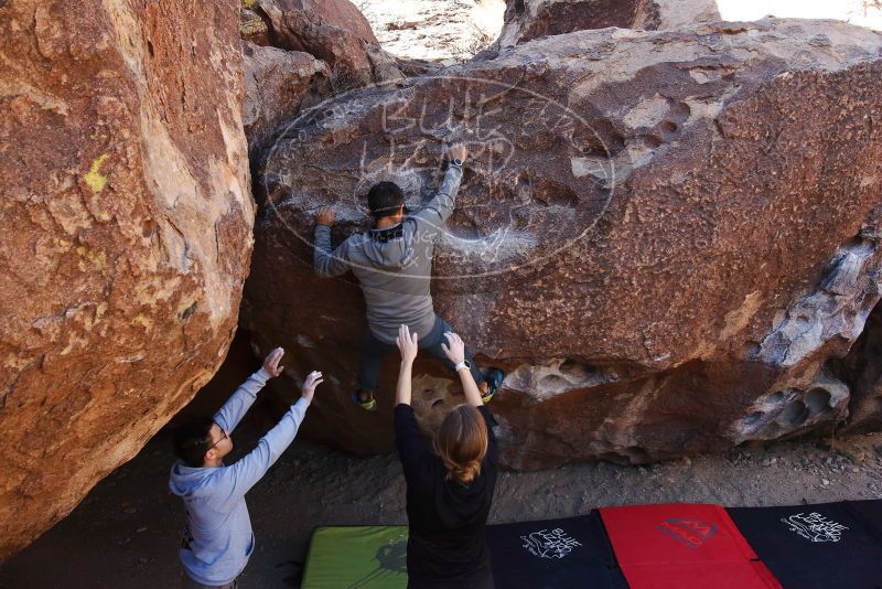 Bouldering in Hueco Tanks on 03/09/2019 with Blue Lizard Climbing and Yoga

Filename: SRM_20190309_1054550.jpg
Aperture: f/5.6
Shutter Speed: 1/400
Body: Canon EOS-1D Mark II
Lens: Canon EF 16-35mm f/2.8 L
