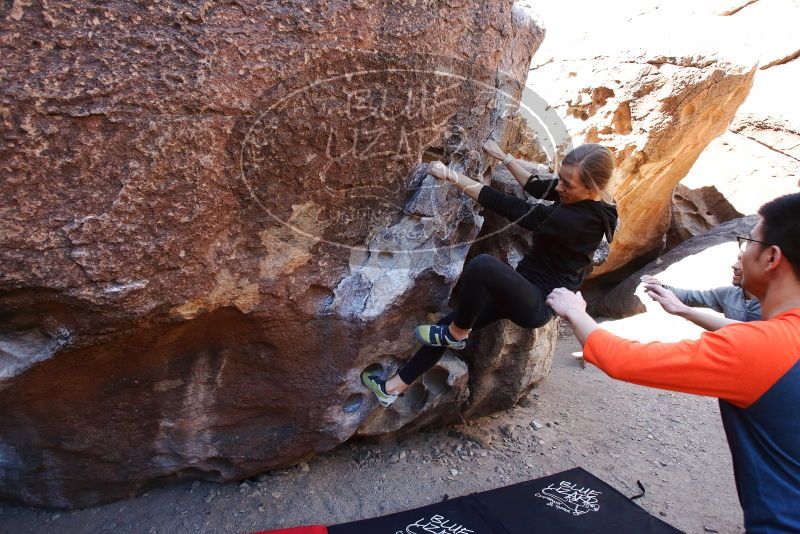 Bouldering in Hueco Tanks on 03/09/2019 with Blue Lizard Climbing and Yoga

Filename: SRM_20190309_1100140.jpg
Aperture: f/5.6
Shutter Speed: 1/250
Body: Canon EOS-1D Mark II
Lens: Canon EF 16-35mm f/2.8 L