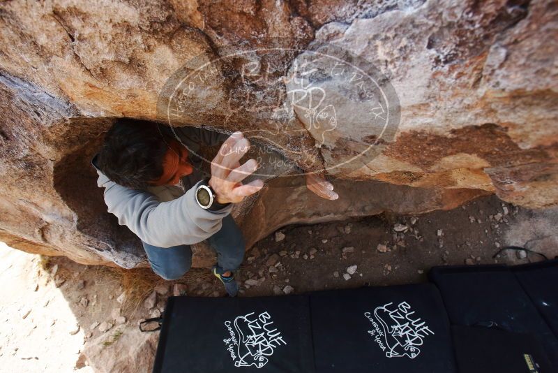 Bouldering in Hueco Tanks on 03/09/2019 with Blue Lizard Climbing and Yoga

Filename: SRM_20190309_1213360.jpg
Aperture: f/5.6
Shutter Speed: 1/400
Body: Canon EOS-1D Mark II
Lens: Canon EF 16-35mm f/2.8 L
