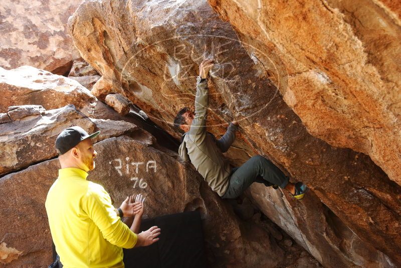 Bouldering in Hueco Tanks on 03/09/2019 with Blue Lizard Climbing and Yoga

Filename: SRM_20190309_1235580.jpg
Aperture: f/5.6
Shutter Speed: 1/250
Body: Canon EOS-1D Mark II
Lens: Canon EF 16-35mm f/2.8 L