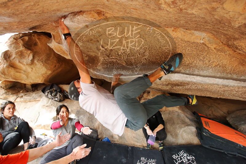 Bouldering in Hueco Tanks on 03/09/2019 with Blue Lizard Climbing and Yoga

Filename: SRM_20190309_1537500.jpg
Aperture: f/5.6
Shutter Speed: 1/250
Body: Canon EOS-1D Mark II
Lens: Canon EF 16-35mm f/2.8 L