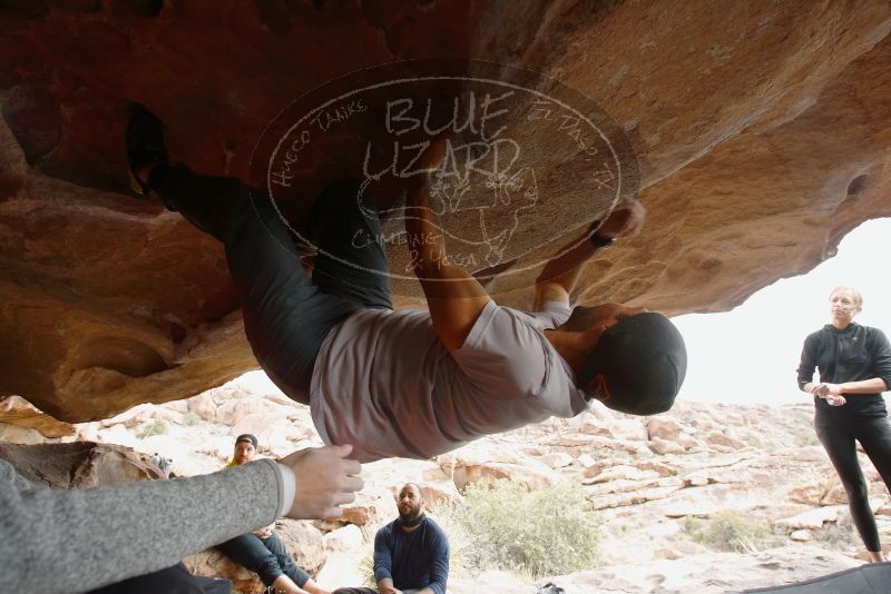 Bouldering in Hueco Tanks on 03/09/2019 with Blue Lizard Climbing and Yoga

Filename: SRM_20190309_1556220.jpg
Aperture: f/5.6
Shutter Speed: 1/200
Body: Canon EOS-1D Mark II
Lens: Canon EF 16-35mm f/2.8 L