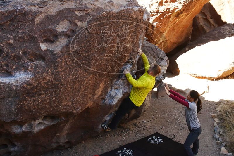 Bouldering in Hueco Tanks on 03/09/2019 with Blue Lizard Climbing and Yoga

Filename: SRM_20190309_1044240.jpg
Aperture: f/5.6
Shutter Speed: 1/160
Body: Canon EOS-1D Mark II
Lens: Canon EF 16-35mm f/2.8 L