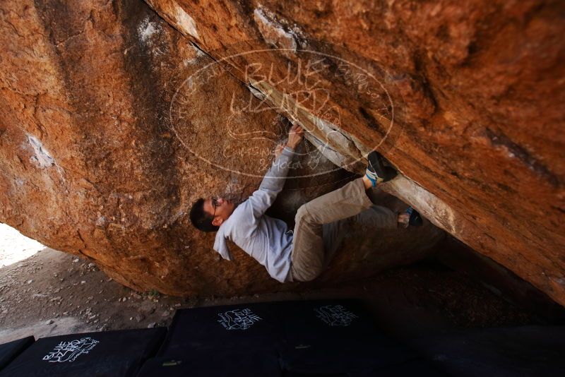 Bouldering in Hueco Tanks on 03/09/2019 with Blue Lizard Climbing and Yoga

Filename: SRM_20190309_1146010.jpg
Aperture: f/5.6
Shutter Speed: 1/60
Body: Canon EOS-1D Mark II
Lens: Canon EF 16-35mm f/2.8 L