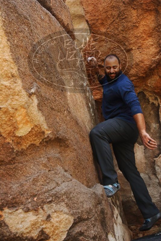 Bouldering in Hueco Tanks on 03/09/2019 with Blue Lizard Climbing and Yoga

Filename: SRM_20190309_1312500.jpg
Aperture: f/5.6
Shutter Speed: 1/320
Body: Canon EOS-1D Mark II
Lens: Canon EF 16-35mm f/2.8 L