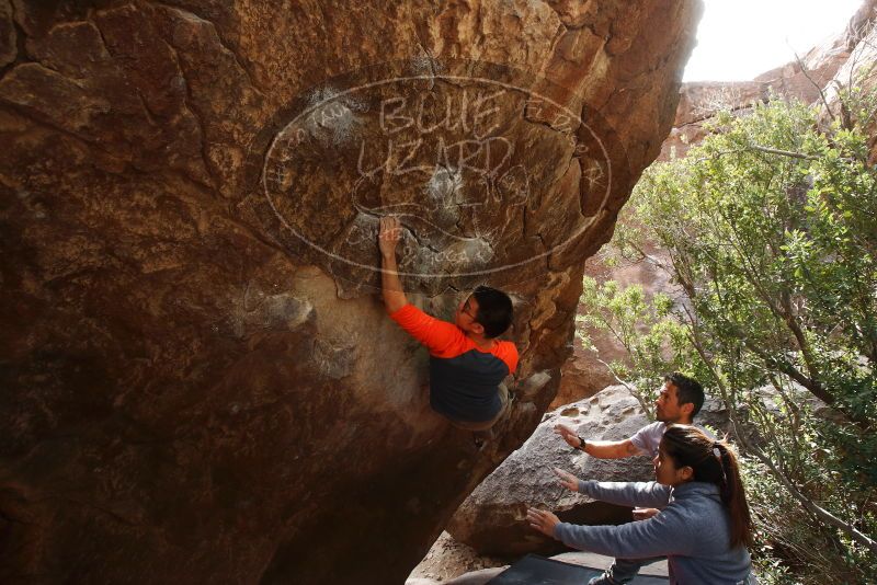 Bouldering in Hueco Tanks on 03/09/2019 with Blue Lizard Climbing and Yoga

Filename: SRM_20190309_1346200.jpg
Aperture: f/5.6
Shutter Speed: 1/250
Body: Canon EOS-1D Mark II
Lens: Canon EF 16-35mm f/2.8 L