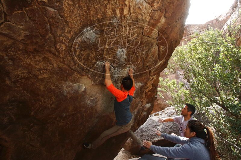 Bouldering in Hueco Tanks on 03/09/2019 with Blue Lizard Climbing and Yoga

Filename: SRM_20190309_1346270.jpg
Aperture: f/5.6
Shutter Speed: 1/250
Body: Canon EOS-1D Mark II
Lens: Canon EF 16-35mm f/2.8 L