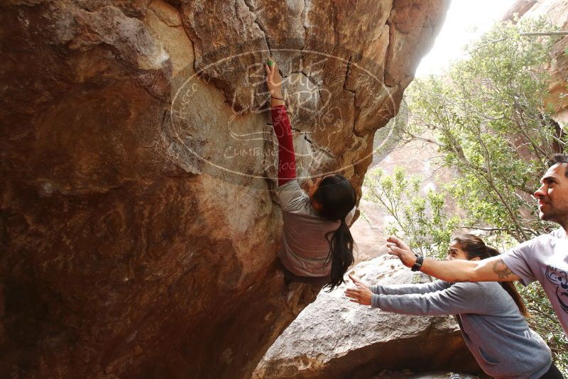 Bouldering in Hueco Tanks on 03/09/2019 with Blue Lizard Climbing and Yoga

Filename: SRM_20190309_1404390.jpg
Aperture: f/5.6
Shutter Speed: 1/125
Body: Canon EOS-1D Mark II
Lens: Canon EF 16-35mm f/2.8 L