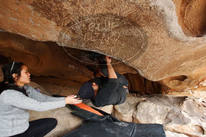 Bouldering in Hueco Tanks on 03/09/2019 with Blue Lizard Climbing and Yoga

Filename: SRM_20190309_1529270.jpg
Aperture: f/5.6
Shutter Speed: 1/250
Body: Canon EOS-1D Mark II
Lens: Canon EF 16-35mm f/2.8 L