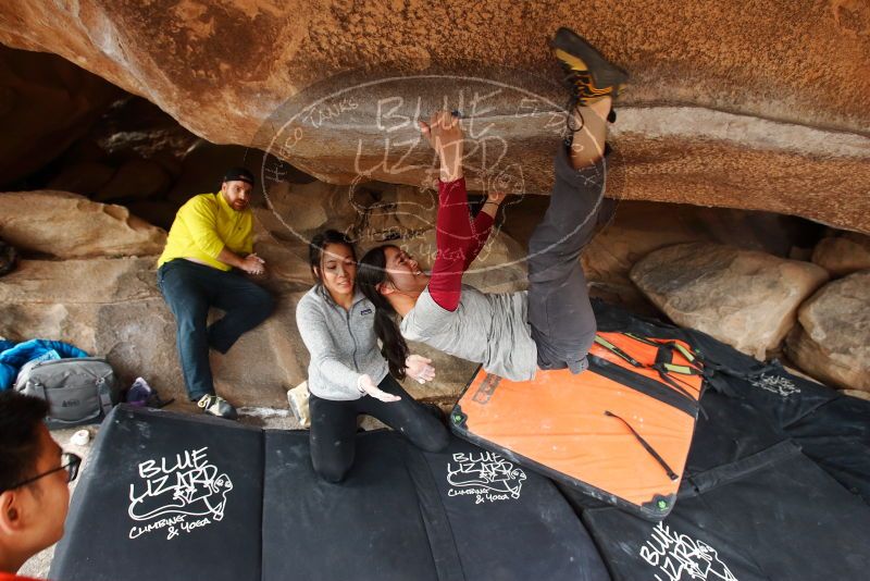Bouldering in Hueco Tanks on 03/09/2019 with Blue Lizard Climbing and Yoga

Filename: SRM_20190309_1611160.jpg
Aperture: f/5.6
Shutter Speed: 1/160
Body: Canon EOS-1D Mark II
Lens: Canon EF 16-35mm f/2.8 L