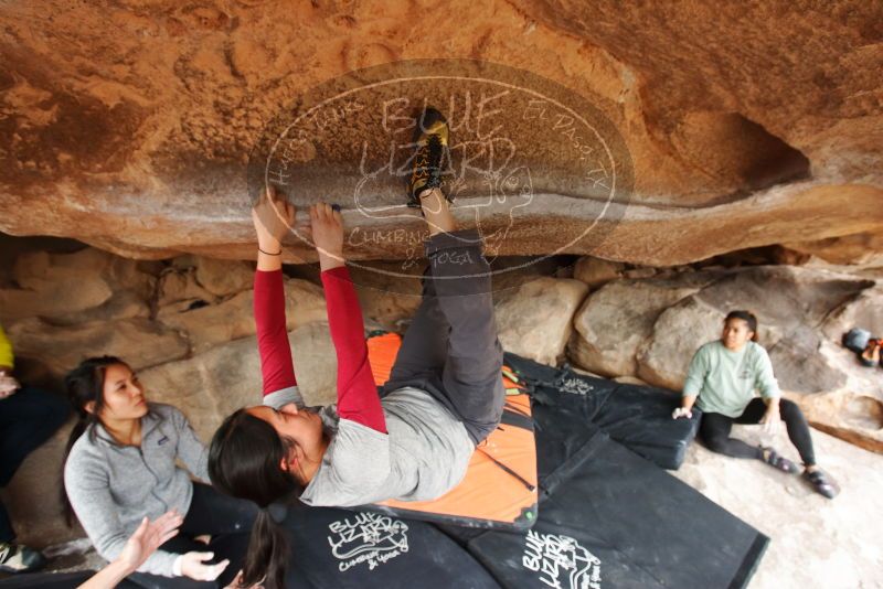Bouldering in Hueco Tanks on 03/09/2019 with Blue Lizard Climbing and Yoga

Filename: SRM_20190309_1611220.jpg
Aperture: f/5.6
Shutter Speed: 1/160
Body: Canon EOS-1D Mark II
Lens: Canon EF 16-35mm f/2.8 L