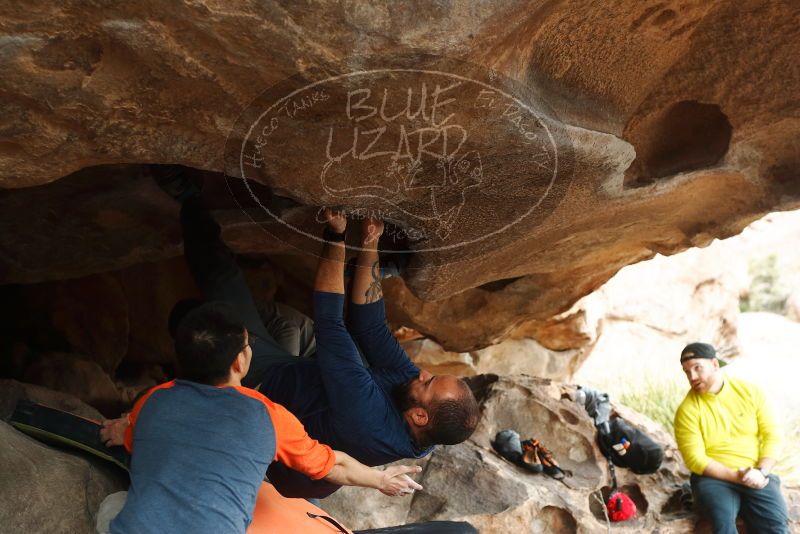 Bouldering in Hueco Tanks on 03/09/2019 with Blue Lizard Climbing and Yoga

Filename: SRM_20190309_1619000.jpg
Aperture: f/4.0
Shutter Speed: 1/500
Body: Canon EOS-1D Mark II
Lens: Canon EF 50mm f/1.8 II