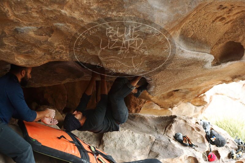 Bouldering in Hueco Tanks on 03/09/2019 with Blue Lizard Climbing and Yoga

Filename: SRM_20190309_1625120.jpg
Aperture: f/3.5
Shutter Speed: 1/250
Body: Canon EOS-1D Mark II
Lens: Canon EF 50mm f/1.8 II