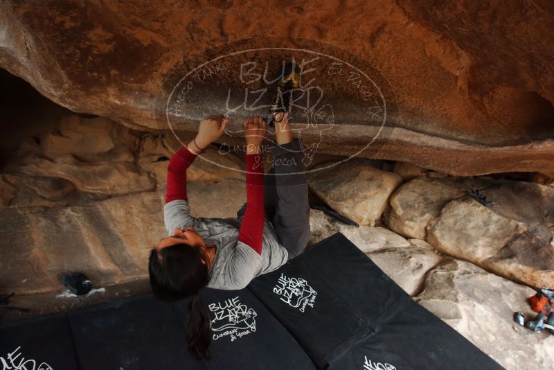 Bouldering in Hueco Tanks on 03/09/2019 with Blue Lizard Climbing and Yoga

Filename: SRM_20190309_1659160.jpg
Aperture: f/5.6
Shutter Speed: 1/250
Body: Canon EOS-1D Mark II
Lens: Canon EF 16-35mm f/2.8 L