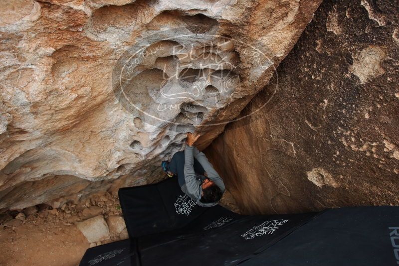 Bouldering in Hueco Tanks on 03/10/2019 with Blue Lizard Climbing and Yoga

Filename: SRM_20190310_1005590.jpg
Aperture: f/5.6
Shutter Speed: 1/250
Body: Canon EOS-1D Mark II
Lens: Canon EF 16-35mm f/2.8 L