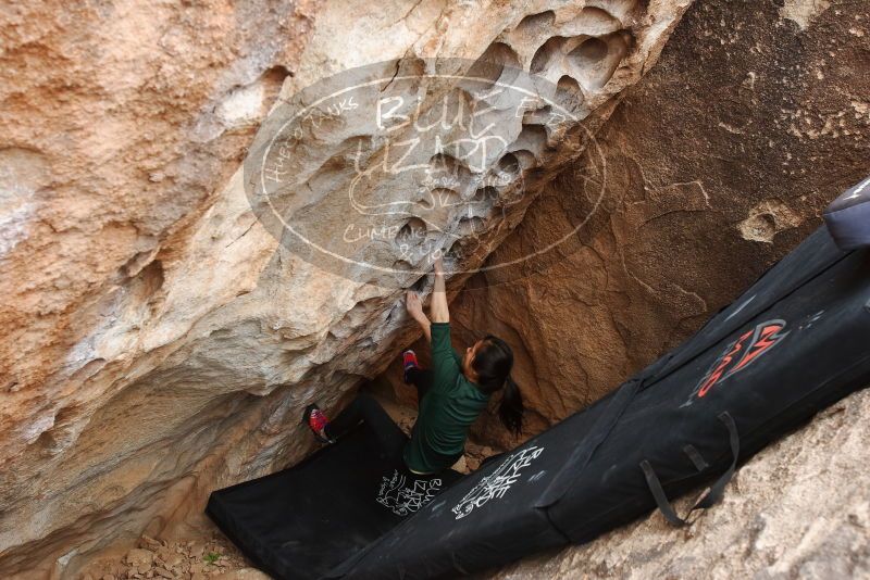 Bouldering in Hueco Tanks on 03/10/2019 with Blue Lizard Climbing and Yoga

Filename: SRM_20190310_1015360.jpg
Aperture: f/5.6
Shutter Speed: 1/200
Body: Canon EOS-1D Mark II
Lens: Canon EF 16-35mm f/2.8 L