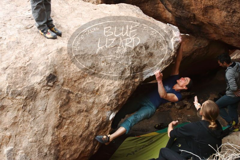 Bouldering in Hueco Tanks on 03/10/2019 with Blue Lizard Climbing and Yoga

Filename: SRM_20190310_1026090.jpg
Aperture: f/5.6
Shutter Speed: 1/250
Body: Canon EOS-1D Mark II
Lens: Canon EF 16-35mm f/2.8 L
