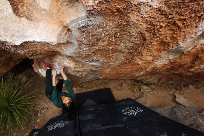 Bouldering in Hueco Tanks on 03/10/2019 with Blue Lizard Climbing and Yoga

Filename: SRM_20190310_1041171.jpg
Aperture: f/5.6
Shutter Speed: 1/250
Body: Canon EOS-1D Mark II
Lens: Canon EF 16-35mm f/2.8 L