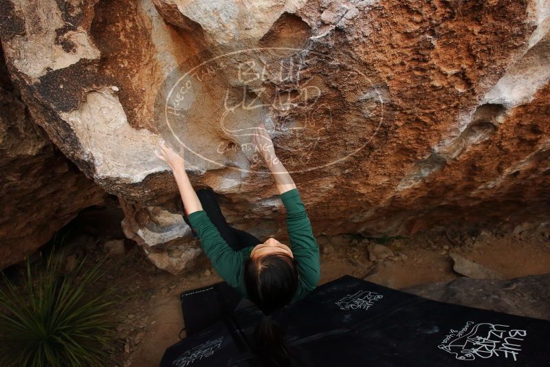 Bouldering in Hueco Tanks on 03/10/2019 with Blue Lizard Climbing and Yoga

Filename: SRM_20190310_1041400.jpg
Aperture: f/5.6
Shutter Speed: 1/400
Body: Canon EOS-1D Mark II
Lens: Canon EF 16-35mm f/2.8 L