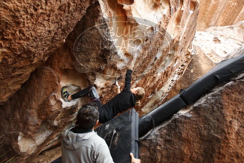 Bouldering in Hueco Tanks on 03/10/2019 with Blue Lizard Climbing and Yoga

Filename: SRM_20190310_1049020.jpg
Aperture: f/5.6
Shutter Speed: 1/160
Body: Canon EOS-1D Mark II
Lens: Canon EF 16-35mm f/2.8 L